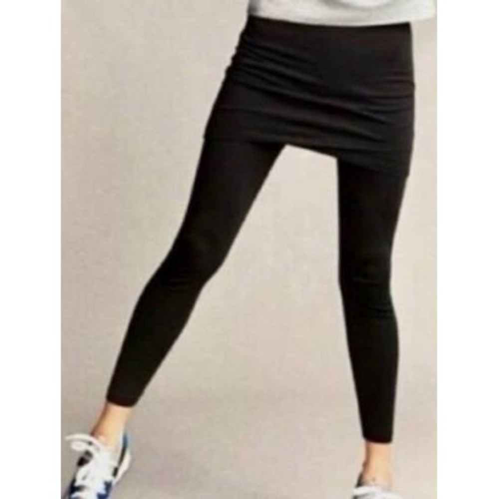 Cabi Black Skirted Leggings Skort Yoga Pants Style 5510 Small‎